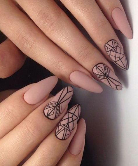 40 Stunning Geometric Nail Art Designs