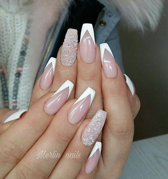 52 Luxury Coffin French Tip Nail Designs | Style VP | Page 11