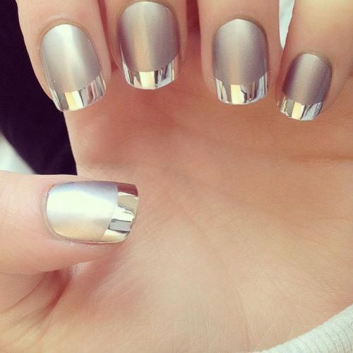 45 Trendy Metallic Nail Art Designs