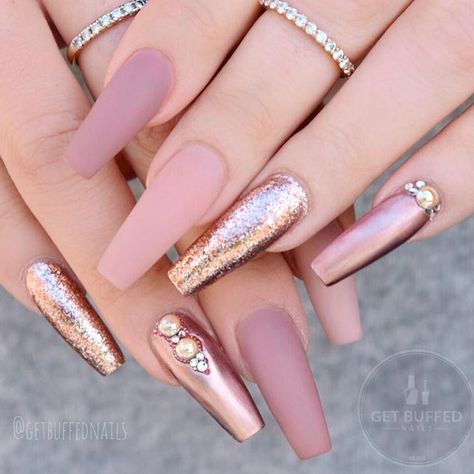 56 Elegant Rhinestone Nail Art Designs