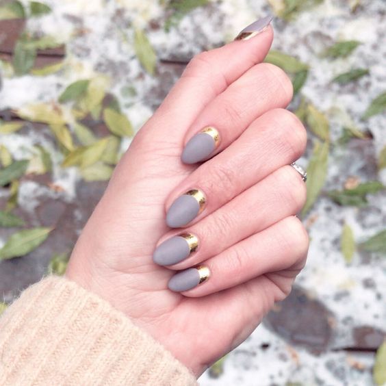 46 Awesome Reverse French Nail Designs