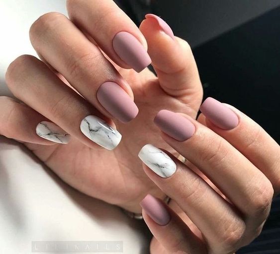 35 Elegant Mauve Color Nail Designs