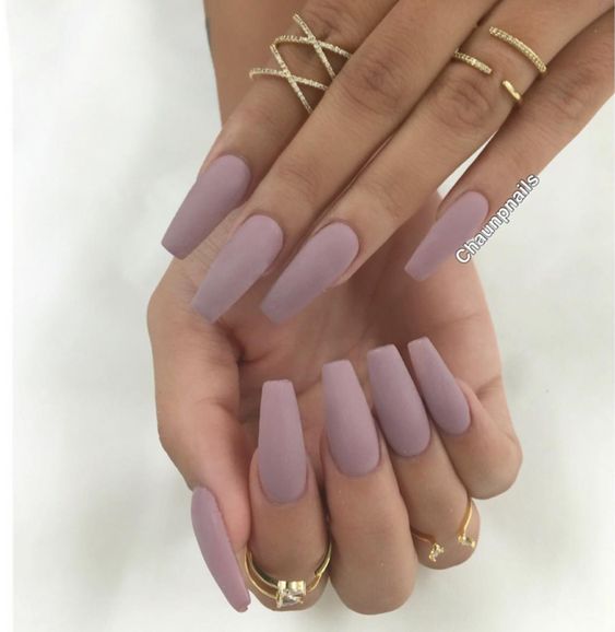 35 Elegant Mauve Color Nail Designs