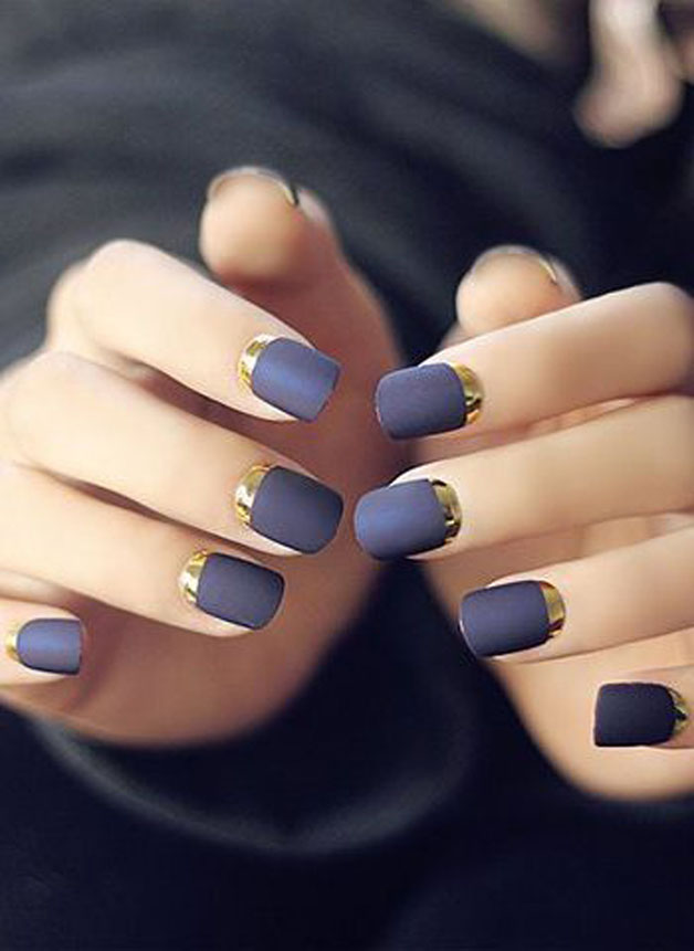 46 Awesome Reverse French Nail Designs