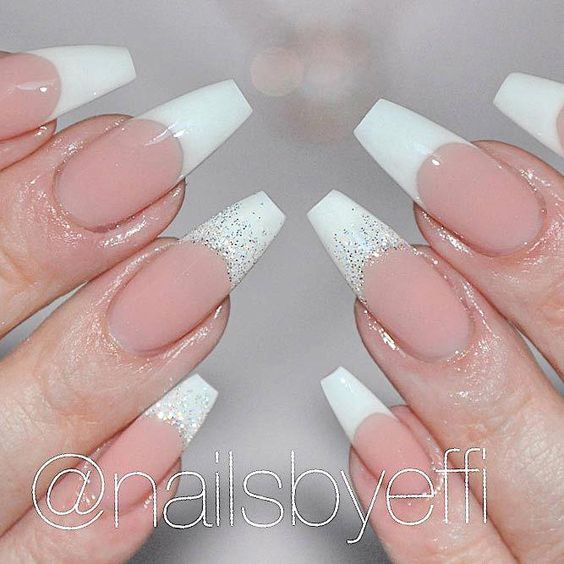 52 Luxury Coffin French Tip Nail Designs | Style VP | Page 18