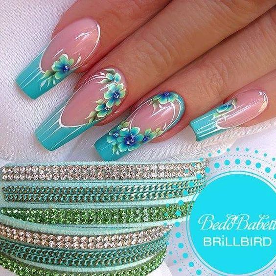 52 Luxury Coffin French Tip Nail Designs