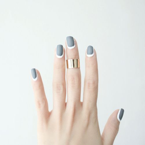 46 Awesome Reverse French Nail Designs