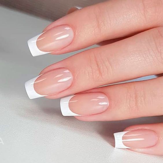 52 Luxury Coffin French Tip Nail Designs