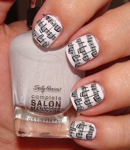 30 Pretty Newspaper Nail Art Designs