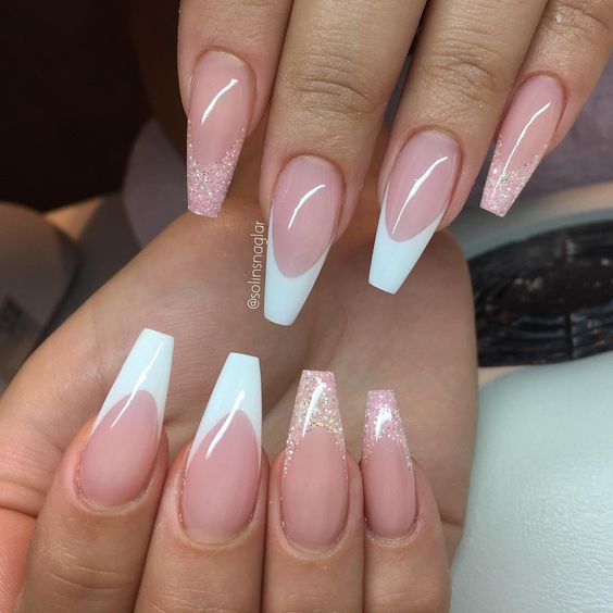 52 Luxury Coffin French Tip Nail Designs