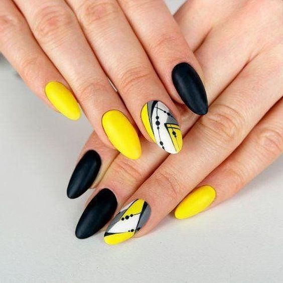 40 Stunning Geometric Nail Art Designs