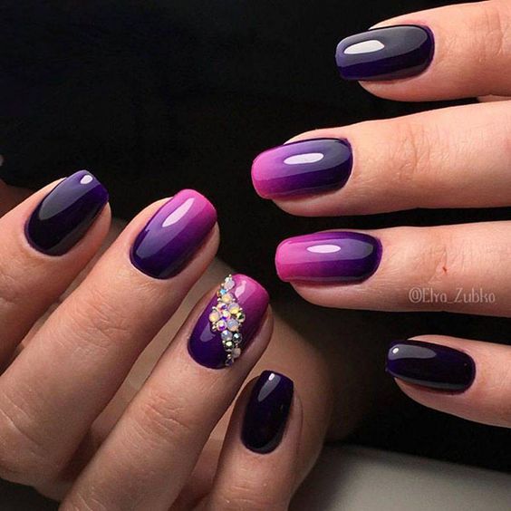 35 Popular and Stylish Gradient Nail Art Designs