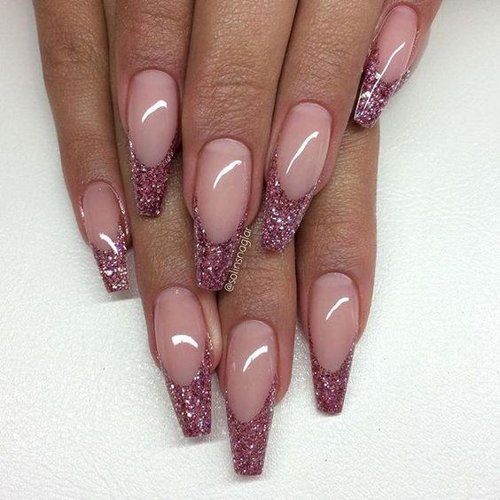 52 Luxury Coffin French Tip Nail Designs