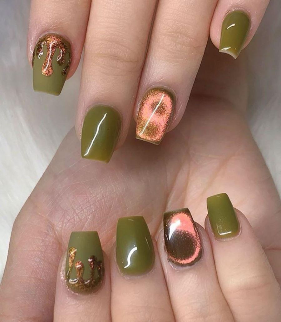 55 Awesome Water Drop Nail Art Designs and Ideas