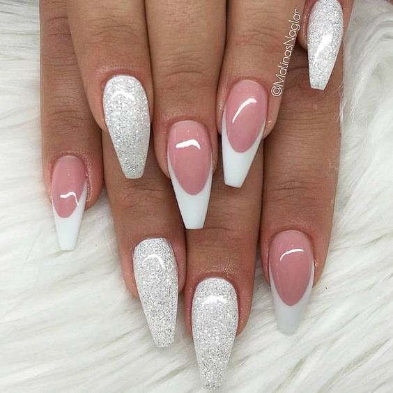 52 Luxury Coffin French Tip Nail Designs