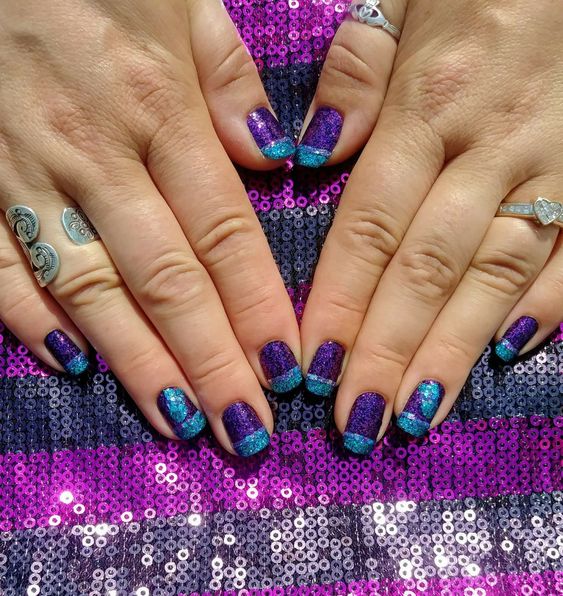 43 Fantastic Mardi Gras Nail Art Designs