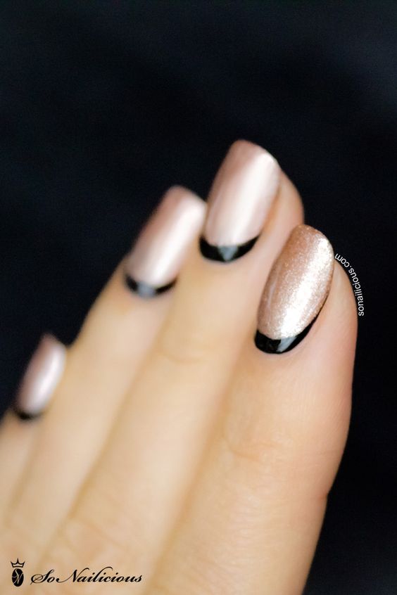 46 Awesome Reverse French Nail Designs