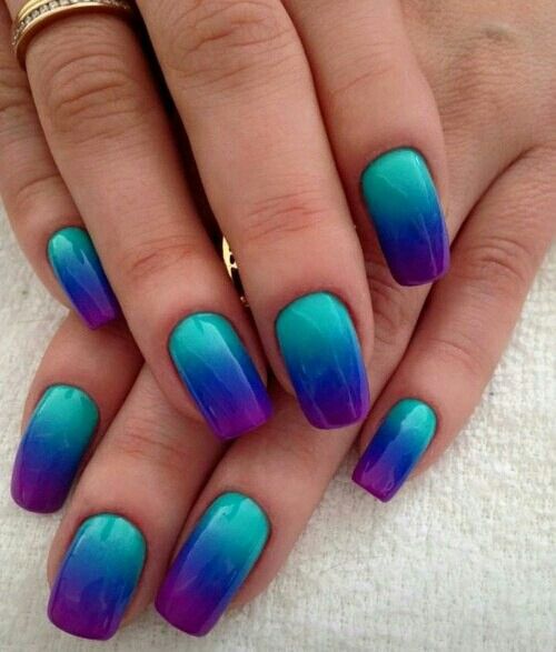 35 Popular and Stylish Gradient Nail Art Designs