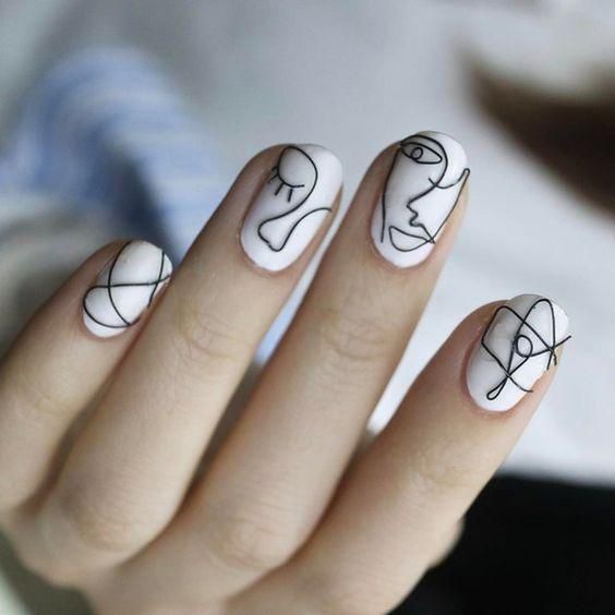 40 Stunning Geometric Nail Art Designs