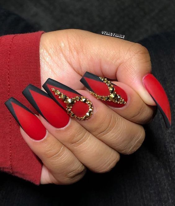 52 Luxury Coffin French Tip Nail Designs