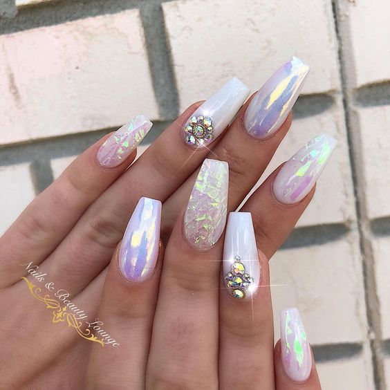 31 Awesome Diamond Nail Designs and Ideas