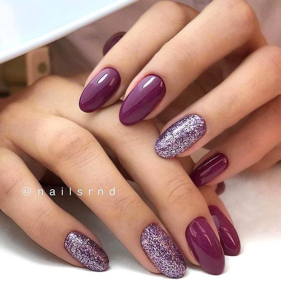 35 Elegant Mauve Color Nail Designs