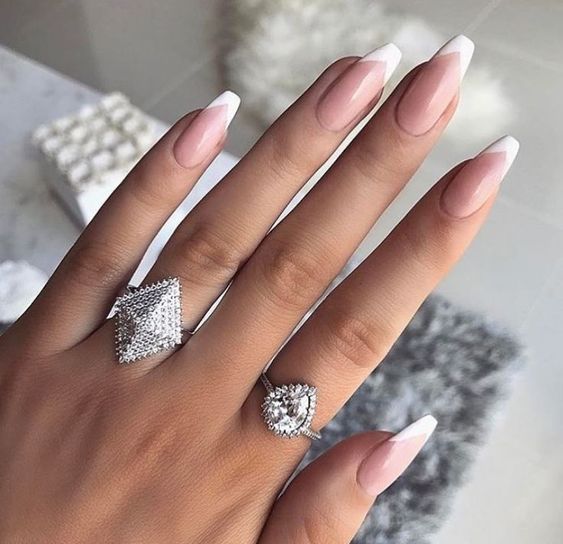 52 Luxury Coffin French Tip Nail Designs