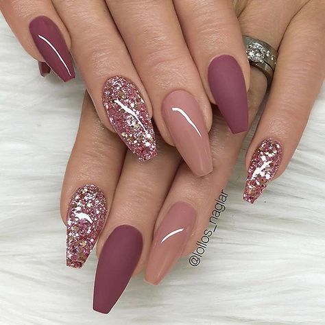 35 Elegant Mauve Color Nail Designs