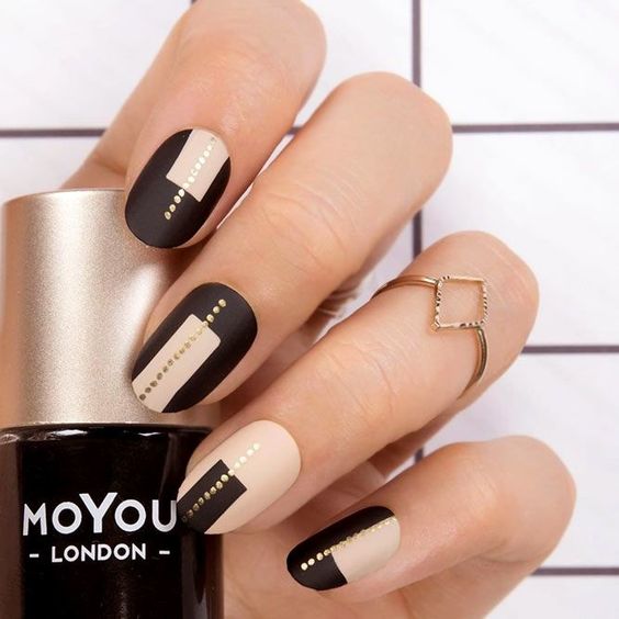 40 Stunning Geometric Nail Art Designs