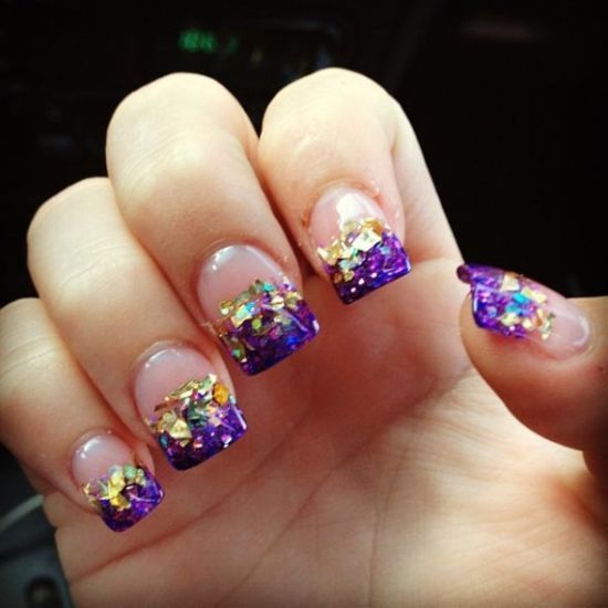 43 Fantastic Mardi Gras Nail Art Designs