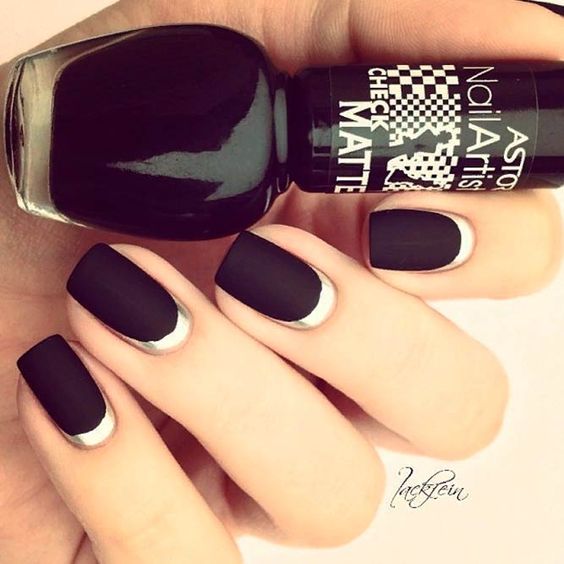 46 Awesome Reverse French Nail Designs