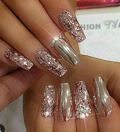 56 Elegant Rhinestone Nail Art Designs