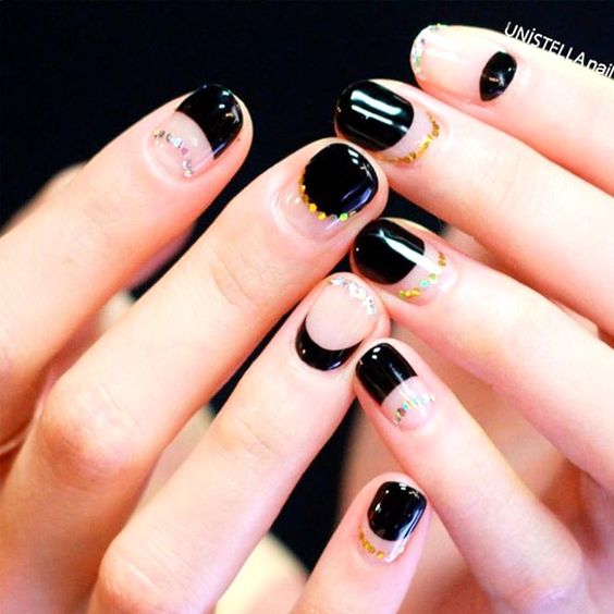 46 Awesome Reverse French Nail Designs