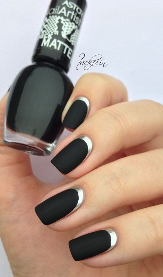 46 Awesome Reverse French Nail Designs