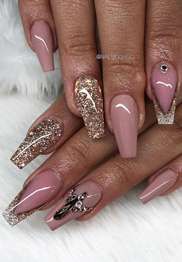 52 Luxury Coffin French Tip Nail Designs