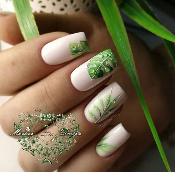 55 Awesome Water Drop Nail Art Designs and Ideas