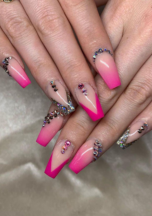 52 Luxury Coffin French Tip Nail Designs