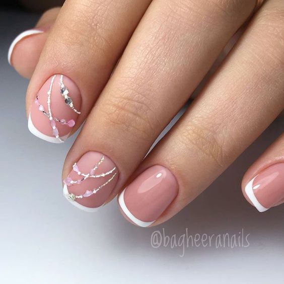 56 Elegant Rhinestone Nail Art Designs