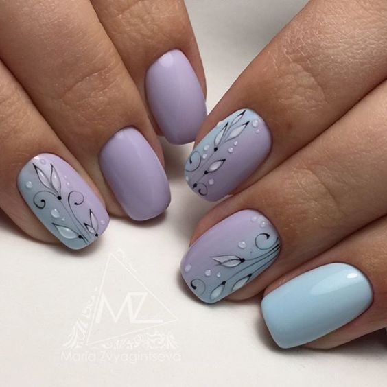 55 Awesome Water Drop Nail Art Designs and Ideas