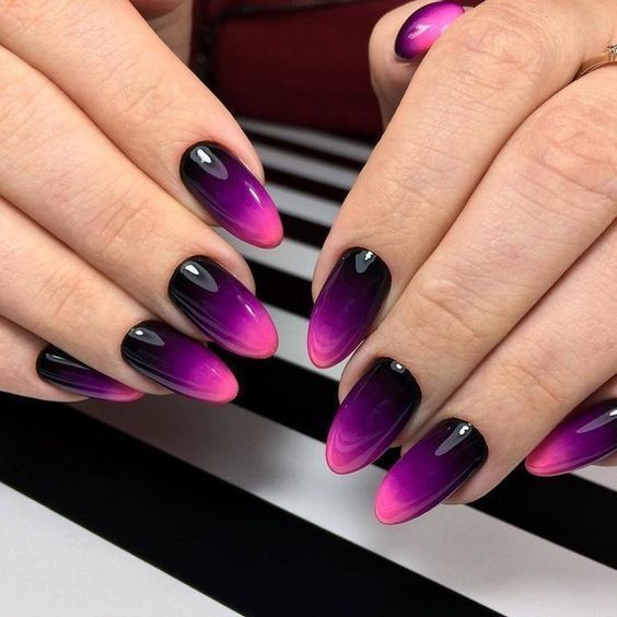 35 Popular and Stylish Gradient Nail Art Designs