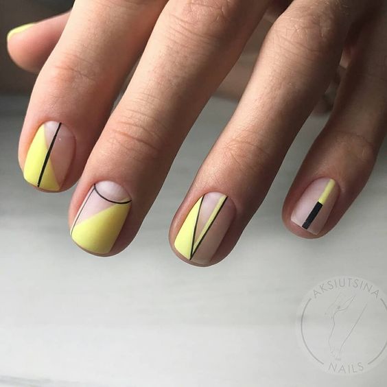 40 Stunning Geometric Nail Art Designs