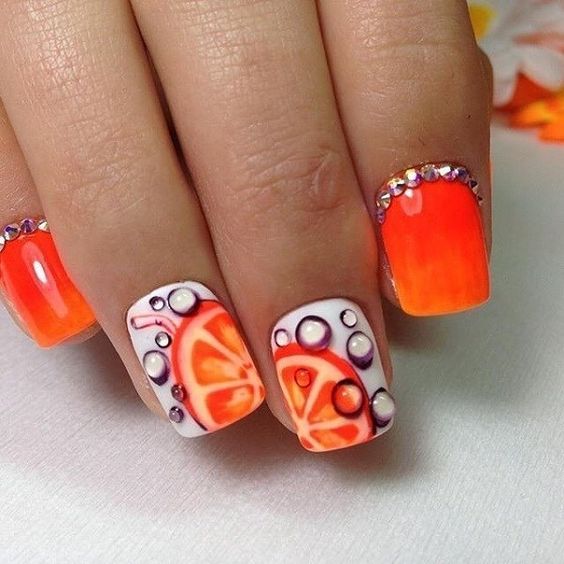 55 Awesome Water Drop Nail Art Designs and Ideas