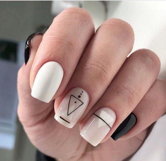 40 Stunning Geometric Nail Art Designs