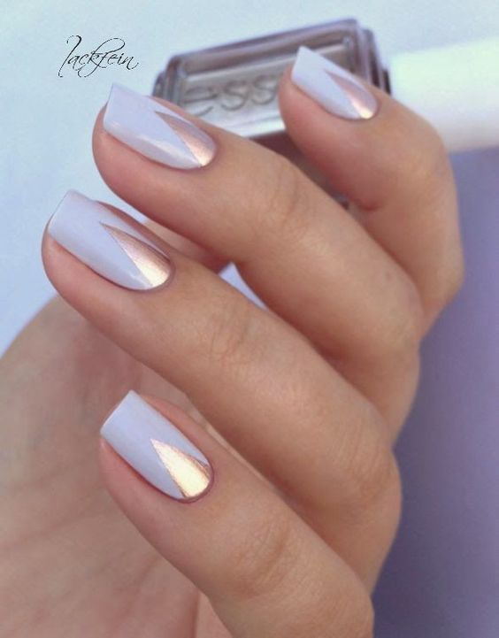 45 Trendy Metallic Nail Art Designs