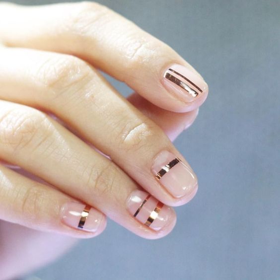 30 Easy and Beautiful Line Nail Art Designs