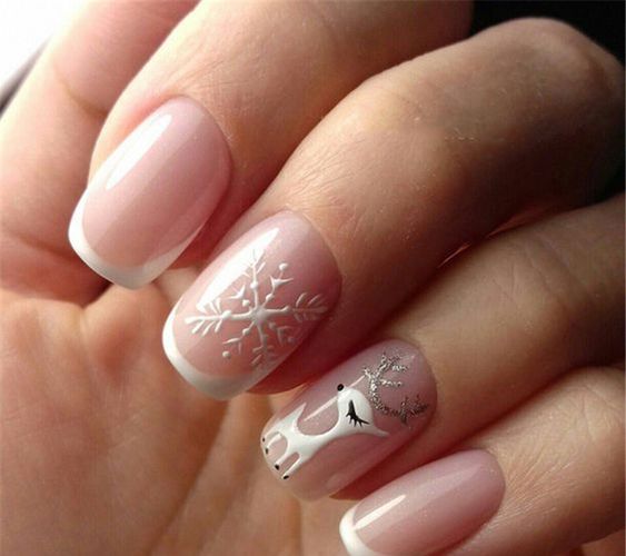 35 Pretty Snowflake Nail Designs Ideas