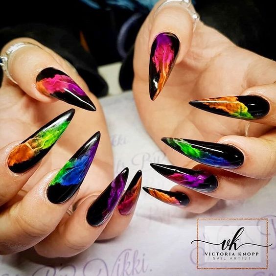 28 Smoke Nail Art Designs and Ideas