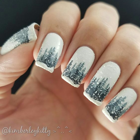 35 Pretty Snowflake Nail Designs Ideas