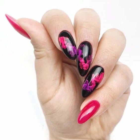 28 Smoke Nail Art Designs and Ideas