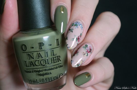 38 Trendy Army Green Nail Designs